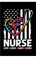 Nurse: A Journal, Notepad, or Diary to write down your thoughts. - 120 Page - 6x9 - College Ruled Journal - Writing Book, Personal Writing Space, Doodle, N