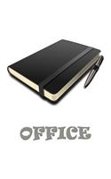 Office: Office Notebook - Lined Journal Notebook, 100 pages, Cream paper, 6 x 9 inches