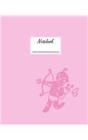 Notebook: Composition Book Journal with Pink Sagittarius Cover(9 Pink Zodiac Sign Notebook)