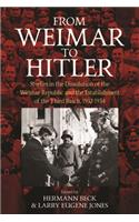 From Weimar to Hitler