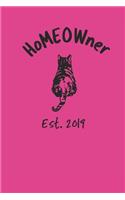 HoMEOWner Est 2019 Logbook And Blank Notebook