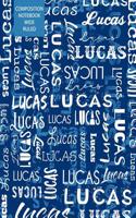 Lucas Composition Notebook Wide Ruled