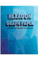 Hexagon Graph Paper 1/4Inch Hexagons 160Pages