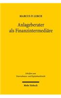 Anlageberater als Finanzintermediäre