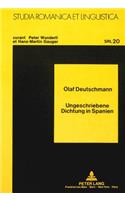 Ungeschriebene Dichtung in Spanien