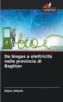 Da biogas a elettricità nella provincia di Baghlan