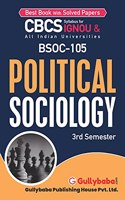 Gullybaba IGNOU BA (Honours) 3rd Sem BSOC-105 Political Sociology in English - Latest Edition IGNOU Help Book with Solved Previous Year's Question Papers and Important Exam Notes