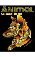 Animal Coloring Books for Good Children's: Cool Adult Coloring Book with Horses, Lions, Elephants, Owls, Dogs, and More!