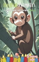 Playful Primates: A coloring safari with adorable monkey