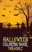 Halloween coloring book for adult