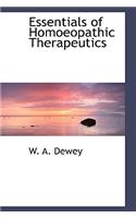 Essentials of Homoeopathic Therapeutics