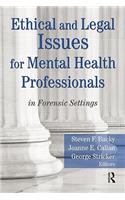 Ethical and Legal Issues for Mental Health Professionals