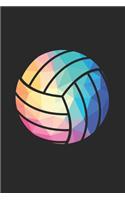 Volleyball Training Journal - Gift for Volleyball Player - Low Poly Volleyball Notebook - Volleyball Diary