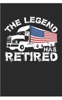 The Legend Has Retired: Funny Us Flag Trucker Journal