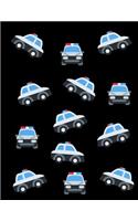 Police Cop Car Notebook