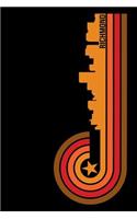 Richmond: 6x9 College Ruled Notebook to Write in with Skyline of Richmond, Virginia