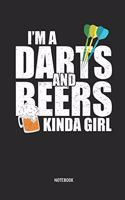 I'm a Darts and Beers Kinda Girl Notebook