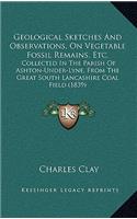 Geological Sketches And Observations, On Vegetable Fossil Remains, Etc.