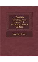 Varietes Sinologiques, Issues 1-4 - Primary Source Edition