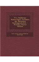 J.L.A. Kolderup-Rosenvinge's. Grundris Der Danischen Rechtsgeschichte. - Primary Source Edition