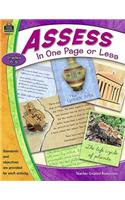 Assess in One Page or Less