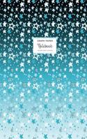 Graph Paper Notebook - Square Grid Journal - Teal Stars: Extra Large 8.5 X 11, 110 Pages, Soft Cover