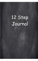 12 Step Journal Chalkboard Twelve Step Program
