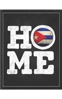 Home: Cuba Flag Planner for Cuban Coworker Friend from Havana Lightly Lined Pages Daily Journal Diary Notepad