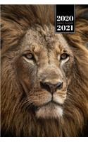 Lion Week Planner Weekly Organizer Calendar 2020 / 2021 - Clear Eyes