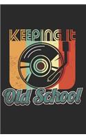 Keeping it old school: Retro Mixtape Old School 6x9 Notebook Journal Notes for School / Student / Teacher / Music Lover