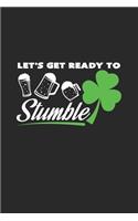 Let's get ready to stumble: 6x9 St. Patrick's Day - dotgrid - dot grid paper - notebook - notes