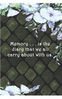 Memory . . . is the diary that we all carry about with us.: Dot Grid Paper