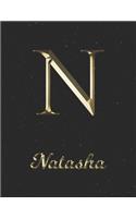 Natasha: 1 Year Daily Planner (12 Months) - Yellow Gold Effect Letter N Initial First Name - 2020 - 2021 - 365 Pages for Planning - January 20 - December 20 