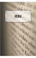 Peru: Ruled Travel Diary Notebook or Journey Journal - Lined Trip Pocketbook for Men and Women with Lines