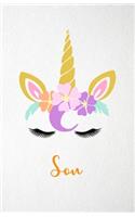 Son A5 Lined Notebook 110 Pages