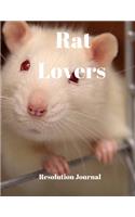 Rat Lovers Resolution Journal: 130 Page Journal with Inspirational Quotes on each page. Ideal Gift for Family and Friends. Undated so can be used at anytime.