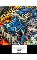 Cornell Notes XL Notebook: 8.5x11, 250 page, Extra Large Cornell Notebook: Graffiti Dragon Cover Art