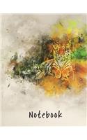 Notebook: Tiger 8.5x11(19 Notebook)
