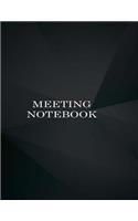 Meeting Notebook: Business Meeting Book for Secretary and Professional Meeting Record - 120 Pages (Ruled Format) 8.5" x 11"