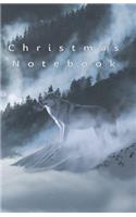 Christmas Notebook: Lone Wolf - 5.06x7.81 (12.85x19.84cm) Journal/Diary/Lists.