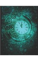 Steampunk Clock Chemistry Notebook