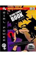 Blank Comic Book for Girls