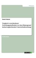 Vergleich verschiedener Forschungsmethoden vor dem Hintergrund kulturvergleichender Unterrichtsforschung