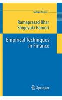 Empirical Techniques in Finance