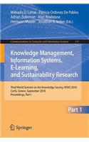 Knowledge Management, Information Systems, E-Learning, and Sustainability Research