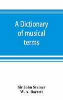 dictionary of musical terms