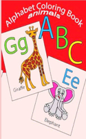 ABC Alphabet Animal Coloring Book: ABC Alphabet Animal Coloring Book for Kids and Adults with Fun, Easy, and Relaxing (Coloring Books for Adults and Kids 2-4 4-8 8-12+) High-quality i