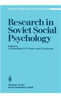 Research in Soviet Social Psychology