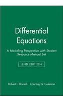 Differential Equations, Textbook and Student Resource Manual: A Modeling Perspective