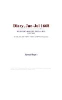 Diary, Jun-Jul 1668 (Webster's Korean Thesaurus Edition)